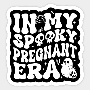 In My Spooky Pregnant Era Ghost Halloween Pregnant Mom Women Sticker